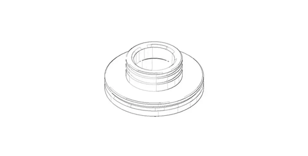 DORNBRACHT Scheibe ERSATZTEILE 093011198 D. 49 x 25 mm, 3/4'' Platin gebürstet, 093011198-06 Galeriebild 1